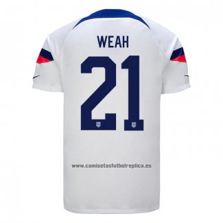 Camiseta Estados Unidos Jugador Weah Primera 2022