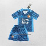 Camiseta Feyenoord Portero Nino 2021-22 Azul