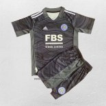 Camiseta Leicester City Portero Nino 2021-22 Negro