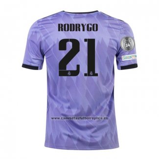 Camiseta Real Madrid Jugador Rodrygo Segunda 2022-23