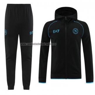 Chandal con Capucha del Napoli 2023-24 Negro