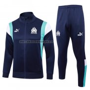 Chandal de Chaqueta del Olympique Marsella 2023-2024 Azul Oscuro