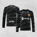 Camiseta Barcelona Portero Manga Larga 2023-24 Negro