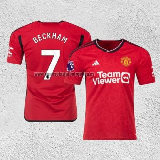 Camiseta Manchester United Jugador Beckham Primera 2023-24