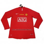 Camiseta Manchester United Primera Manga Larga Retro 2007-2008