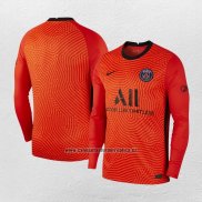 Camiseta Paris Saint-Germain Portero Manga Larga 2020-21 Naranja