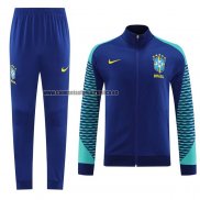 Chandal de Chaqueta del Brasil 2023-24 Azul