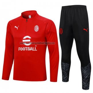 Chandal de Sudadera del AC Milan 2023-24 Rojo