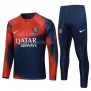 Chandal de Sudadera del Paris Saint-Germain 2023-24 Rojo