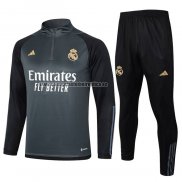 Chandal de Sudadera del Real Madrid 2023-24 Gris