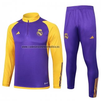 Chandal de Sudadera del Real Madrid 2023-24 Purpura