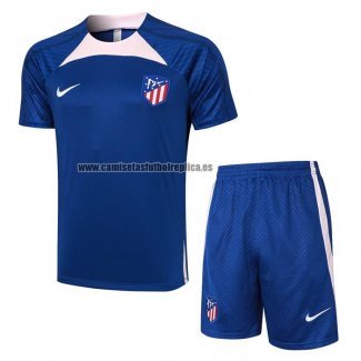 Chandal del Atletico Madrid Manga Corta 2023-24 Azul - Pantalon Corto