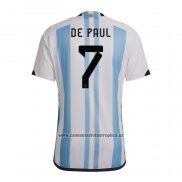 Camiseta Argentina Jugador De Paul Primera 2022