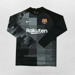 Camiseta Barcelona Portero Manga Larga 2021-22 Negro