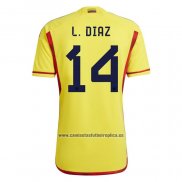 Camiseta Colombia Jugador L.Diaz Primera 2022