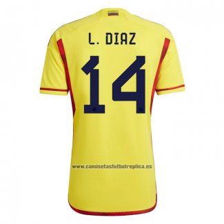 Camiseta Colombia Jugador L.Diaz Primera 2022