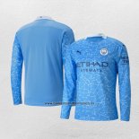 Camiseta Manchester City Primera Manga Larga 2020-21