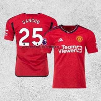 Camiseta Manchester United Jugador Sancho Primera 2023-24