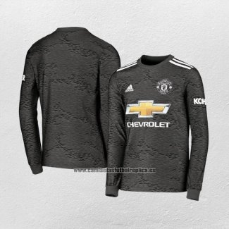 Camiseta Manchester United Segunda Manga Larga 2020-21