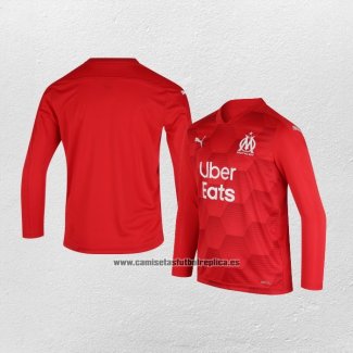 Camiseta Olympique Marsella Portero Manga Larga 2020-21 Rojo