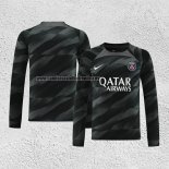 Camiseta Paris Saint-Germain Portero Manga Larga 2023-24 Negro