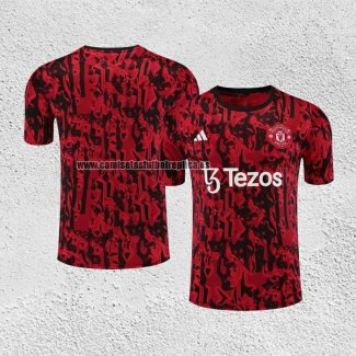 Camiseta de Entrenamiento Manchester United 2023-24 Rojo