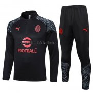 Chandal de Sudadera del AC Milan 2023-24 Negro