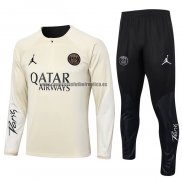 Chandal de Sudadera del Paris Saint-Germain 2023-24 Beige