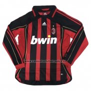 Camiseta AC Milan Primera Manga Larga Retro 2006