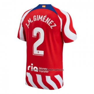 Camiseta Atletico Madrid Jugador J.M.Gimenez Primera 2022-23