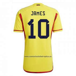 Camiseta Colombia Jugador James Primera 2022