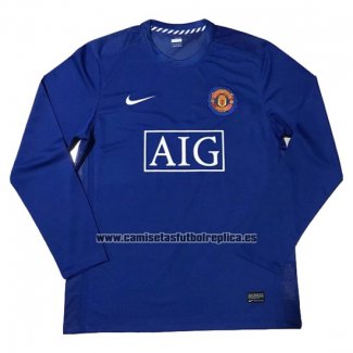 Camiseta Manchester United Segunda Manga Larga Retro 2007-2008