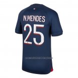 Camiseta Paris Saint-Germain Jugador N.Mendes Primera 2023-24
