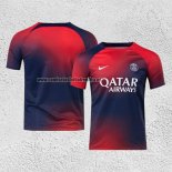 Camiseta Pre Partido del Paris Saint-Germain 2023 Azul y Rojo