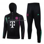 Chandal de Sudadera del Bayern Munich Nino 2023-24 Negro y Blanco