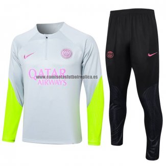 Chandal de Sudadera del Paris Saint-Germain 2023-24 Gris