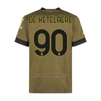 Camiseta AC Milan Jugador De Ketelaere Tercera 2022-23