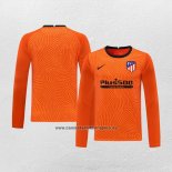 Camiseta Atletico Madrid Portero Manga Larga 2020-21 Naranja