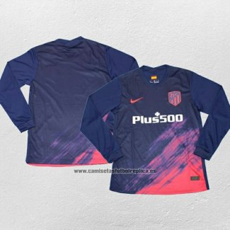 Camiseta Atletico Madrid Segunda Manga Larga 2021-22