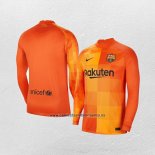 Camiseta Barcelona Portero Manga Larga 2021-22 Naranja