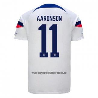 Camiseta Estados Unidos Jugador Aaronson Primera 2022