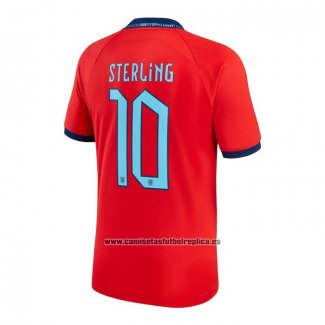 Camiseta Inglaterra Jugador Sterling Segunda 2022