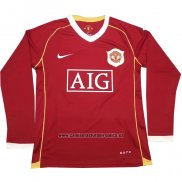 Camiseta Manchester United Primera Manga Larga Retro 2006-2007