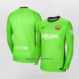 Camiseta Barcelona Portero Manga Larga 2020-21 Verde