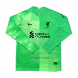 Camiseta Liverpool Portero Manga Larga 2021-22 Verde