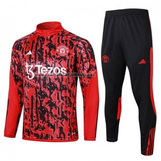 Chandal de Sudadera del Manchester United 2023-24 Rojo