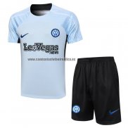 Chandal del Inter Milan Manga Corta 2023-24 Azul - Pantalon Corto