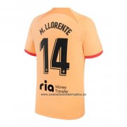 Camiseta Atletico Madrid Jugador M.Llorente Tercera 2022-23