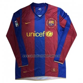 Camiseta Barcelona 50 Anos Edicion Conmemorativa Manga Larga Retro 2007-2008