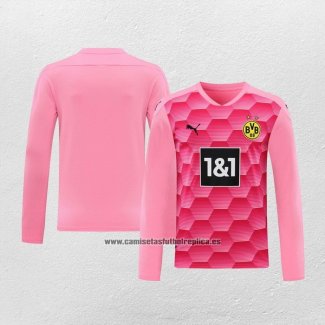 Camiseta Borussia Dortmund Portero Manga Larga 2020-21 Rosa
